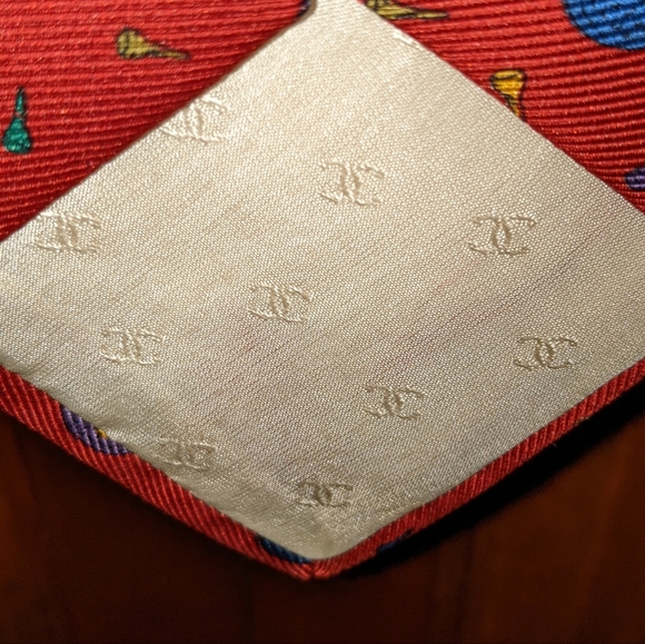 CHANEL Men's Ties. 2 100% Silk Ties. Made in Italy. - Picture 5 of 6